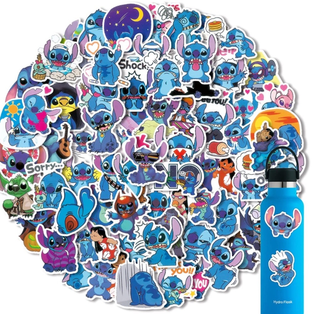 Stitch Stickers 12 Vinyl Stickers - Mystery Bundle